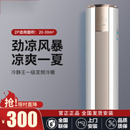 格力空調(diào)2匹3匹冷靜王變頻冷暖新一級(jí)能效家用客廳節(jié)能省電WIFI智控立式柜機(jī)空調(diào)二手尾貨機(jī) 冷靜王2匹【新1級(jí)能效】金秋白