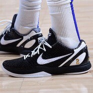 耐克（NIKE）男鞋 Kobe 6 ZK科比6 復刻zoom氣墊透氣低幫場(chǎng)上實(shí)戰籃球鞋 CW2190-002 黑白 44