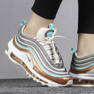 耐克（NIKE）女鞋新款AIR MAX 97炫彩三原色女子緩震輕質(zhì)運動鞋耐磨透氣跑步鞋 CQ4806-071 金屬銅 37.5