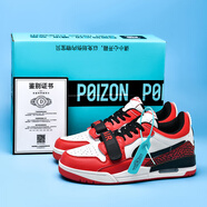 AJ312蛇年限定板鞋男女低幫氣墊實(shí)戰籃球鞋學(xué)生耐磨透氣運動(dòng)休閑 aj312低幫紅黑色 41 【藍盒包裝】