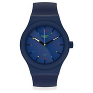 斯沃琪（Swatch）瑞士手表 1983裝置51系列幻藍(lán)海洋自動(dòng)機(jī)械表 男士腕表 SO30N400