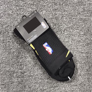 新款NBA球襪CBA中國(guó)高筒高幫精英籃球運(yùn)動(dòng)襪拿球說話毛巾底吸汗 經(jīng)典中筒黑色金標(biāo)(40-46碼)