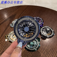 美克杰新款陀螺旋轉粘貼手機支架解壓款橫豎支撐多功能手機通用指環(huán) 解壓陀螺支架【寶石藍】橫豎雙用 2個(gè)裝【分享套裝】可備注顏色