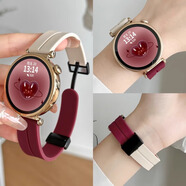 炫戴適用華為gt4/gt5/watch5表帶運動硅膠41mm磁吸回環(huán)watch4/3pro手表帶gt3/5pro男女生榮耀表帶配件 星光拼酒紅 GT5/4/5pro/watch5【41/42mm