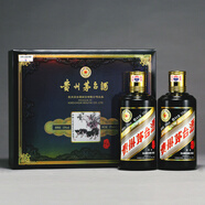 茅臺（MOUTAI）生肖禮盒裝2瓶蛇年茅臺馬羊猴雞狗豬鼠牛虎兔龍蛇茅收藏送禮375ml 53度 375mL *2瓶豬年生肖禮盒