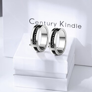 CENTURY& KINDLE對戒情侶戒指一對簡(jiǎn)約時(shí)尚男女士潮流個(gè)性網(wǎng)紅指環(huán)送女友生日禮物 黑陶瓷戒指一對 一對【備注圈號及顏色】