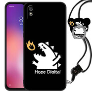 倍思力 適用小米紅米Redmi 9A手機(jī)殼M2006C3LC保護(hù)套全包磨砂防摔卡通男女情侶軟殼 噴火恐龍 紅米9A