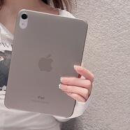ODEG新款適用ipad mini6外殼平板迷你6防彎保護套超薄磨砂保護殼 磨砂硬殼   半透黑 iPad mini5 (7.9英寸)