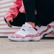 耐克（NIKE）新款女鞋 Air Jordan 11 Low AJ11 黑粉 低幫大魔王 籃球鞋 AH7860-106  粉蛇 43