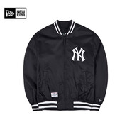 NEW ERA紐亦華MLB棒球NY夾克刺繡春秋男女情侶運動休閑外套 13546435-黑色 NY S