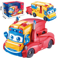 豬豬俠百變校巴超學(xué)先鋒趣變形工程車(chē)6合體機器人歌德兒童變形動(dòng)漫玩具 【趣變工程車(chē)】運輸車(chē)YS9064A