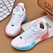 HMADNKAJ韋德?之道籃球鞋男高幫aj氣墊實戰(zhàn)靴歐文防滑科比耐磨兒童運動鞋 123白藍粉 40