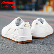李寧板鞋男鞋子小白鞋春秋季新款男士休閑鞋男 雪白 42
