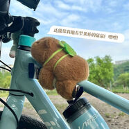 酈狼卡皮巴拉水豚公路自行車小配飾啪啪圈背烏龜玩偶裝飾掛件公仔高顏 非卡皮巴拉裝飾圈【只有一團(tuán)棉花