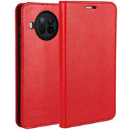 iCoverCase 小米紅米note9手機殼保護套5G版全包防摔翻蓋皮套 紅米note9Pro紅色【5G】