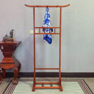 芝蘭花韻芝蘭花韻金花梨木中式簡(jiǎn)約衣帽架落地臥室榫卯明式掛衣服架子 底長(cháng)54寬38高158頂長(cháng)80cm花梨色