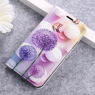 品怡 適用iphone12pro新款蘋果x手機(jī)殼11翻蓋魅藍(lán)x8皮套 蒲公英 蠶絲紋對(duì)吸彩繪皮套 iphone 7/8/SE2 4.7寸