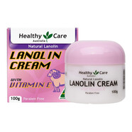 Healthy Care 綿羊油VE面霜補水保濕滋潤維生素e乳潤膚霜HC面霜澳洲原裝進(jìn)口 100g*1瓶