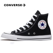 匡威（Converse）帆布鞋男鞋女鞋秋季新款All Star三星標中性經(jīng)典時(shí)尚常青款休閑鞋 101010/經(jīng)典黑/店長(cháng)推薦/買(mǎi)買(mǎi) 41.5