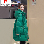 初徑2025冬胖mm加肥加大大碼女裝中長(cháng)款洋氣寬松休閑200斤超厚羽絨服 綠色 3XL 適合165-185斤