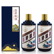 監(jiān)原純糧食酒監(jiān)利純糧固態(tài)發(fā)酵白酒送禮送長輩禮盒送禮白酒 50度 500mL 2瓶 江月醉