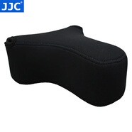 JJC 相機內膽包 收納保護套 適用于索尼A6600 A6100 A6000 A5100 A6300 A6400 ZV-E10 RX1RII微單配件 OC-S3BK大號 黑色