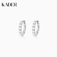 卡蒂羅（KADER）耳飾合集 925銀耳環(huán)耳釘女生新款輕奢小眾設(shè)計禮物 【925銀+貝珠】幾何圓形耳環(huán)