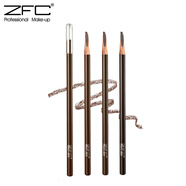 ZFC 名師微雕塑形砍刀眉筆顯色一字眉不易暈染自然眉筆 03灰棕色