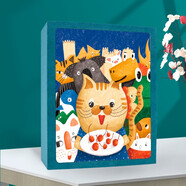 時(shí)光的故事 5寸過(guò)塑相冊本紀念冊插頁(yè)式大容量家庭情侶寶寶成長(cháng)小影集 油畫(huà)封面-動(dòng)物世界 六寸100張容量【標準、封塑都好放】