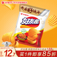 好丽友（orion）年货零食休闲零食薯条包邮膨化食品好友趣韩国泡菜味拉链装188g