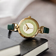 聚利時(shí)韓國時(shí)尚小綠表細軟皮帶女表生活防水高中生石英考試腕表JA-864 孔雀綠 B款