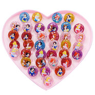 薩拉拉冰雪奇緣兒童戒指 韓版可愛(ài)女孩童卡通戒指愛(ài)莎公主SN9662 36個(gè)圓形金沙公主款