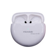麥博（Microlab）wisepods10真無(wú)線(xiàn)藍(lán)牙耳機(jī)入耳式觸控耳塞適用于蘋(píng)果華為小米白色