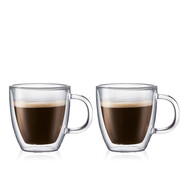 BODUM波頓雙層玻璃咖啡杯隔熱保溫家用馬克水杯 *2個10604-10 300ml