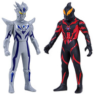 萬(wàn)代（BANDAI）超決戰(zhàn)軟膠系列 奧特曼怪獸 軟塑膠材質(zhì) 兒童玩具 賽羅無(wú)限形態(tài)VS貝利亞 69088