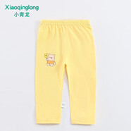 小青龍新款童裝男童褲子夏寶寶兒童女童褲子休閑褲長(cháng)褲運動(dòng)褲 深黃色（圖案隨機） 140 (建議130-140cm)