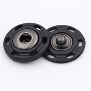 衣服扣子摁扣羊絨大衣按扣大號隱形按扣子母扣紐扣子棉服手縫暗扣 黑色(2對+針線(xiàn)) 15mm