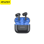 用維（aWEI）AWEI用維T1Pro入耳式藍牙耳機藍牙5.3TWS耳機款無(wú)線(xiàn)耳機 黑+藍