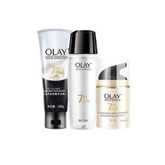 玉蘭油（OLAY）多效修護水乳霜補水保濕抗皺多重功效組合裝 潔面乳+多效醒膚水+多效防曬霜