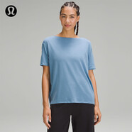 lululemon丨Back in Action 女士短袖 T 恤 LW3FHNS 湛藍 3XS /0