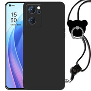 魅上 適用于OPPO Reno7手機(jī)殼防摔硅膠套全包邊軟殼reno7個(gè)性時(shí)尚保護(hù)殼鏡頭全包殼男女卡通 黑色