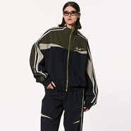 IMXS【明星同款】運動(dòng)拼接休閑褲男夏季新款長(cháng)褲寬松直筒百搭闊腿褲子 藏青色-外套23J3104N S