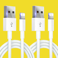 光界適用蘋(píng)果6SPlus數(shù)據(jù)線快充閃充iPhone6SPlus手機(jī)速?zèng)_通用A1699加長(zhǎng)短款USB充電器線 蘋(píng)果快充線【白色】?jī)蓷l裝 1米