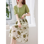 莉紗芙特新款連衣裙子夏天2025年夏季衣服女裝套裝韓版時(shí)尚小個(gè)子女士包臀 綠色 M （建議：96-106斤）