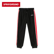 SPRAYGROUND夏季運動褲新款潮牌鯊魚嘴休閑褲男女寬松時尚 大紅 M