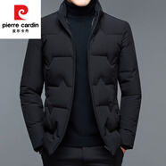 皮爾卡丹（pierre cardin）男士棉衣2023秋冬季新款棉服高檔商務(wù)加厚保暖棉襖冬裝外套男潮 黑色 M 170(100-120斤)