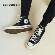 匡威（Converse）童鞋兒童中高幫帆布鞋春夏新款男童1970s經(jīng)典款休閑鞋女孩帆布鞋 黑色2-70S 小童魔術(shù)貼 35 【建議腳長21.5cm】