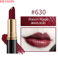露華濃（Revlon）麗采保濕滋潤唇膏女士啞光黑管口紅女士不掉色美妝化妝品女彩妝 630#牛血色（奶油質(zhì)地）