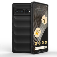 適用pixel7 pro幻盾防摔手機(jī)殼谷歌6A軟膠TPU創(chuàng)意保護(hù)套男女款 黑色 Google Pixel 6A