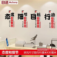 目送（musong）文化墻貼激勵教室辦公室標語(yǔ)貼畫(huà)鼓勵公司團隊企業(yè)裝飾勵志貼紙 態(tài)度和細節6123 大